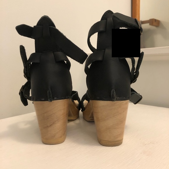 Sven 5 Strap Sandal Clogs High Heels - Picture 5 of 7